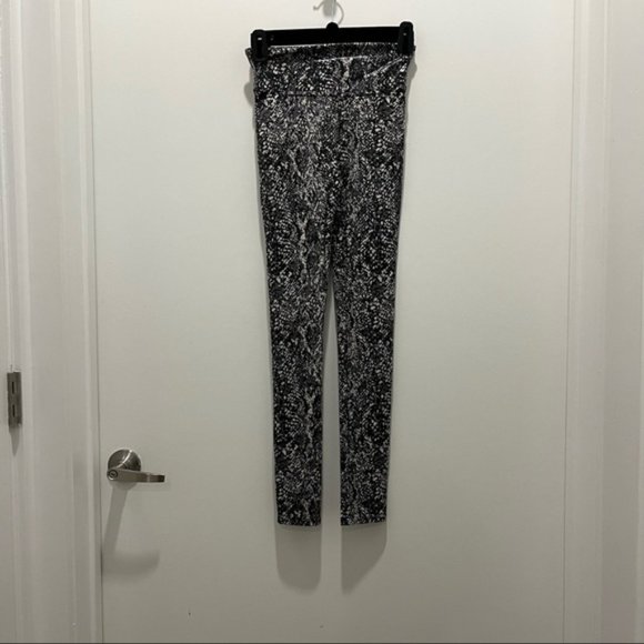 Spanx Faux Leather Snake Shine Leggings in Color Gray Snake - Picture 6 of 7